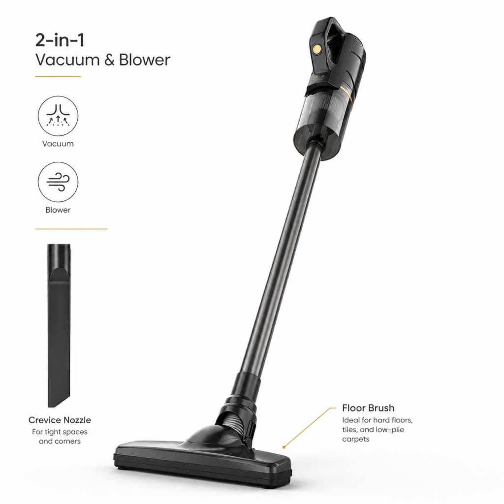 Powerful Cordless Stick Vacuum Cleaner